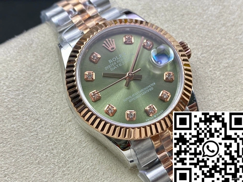 31MM Factory EW Dial Rolex Green Datejust 0909